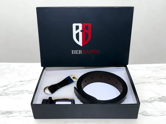 Premium Reversible Belt – Single Leather | Croc & Full-Grain | No-Paste Craftsmanship