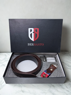 Berbanto Premium Reversible Belt – Croc & Full-Grain